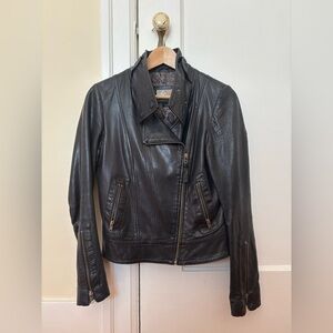 Mackage Black Leather Jacket